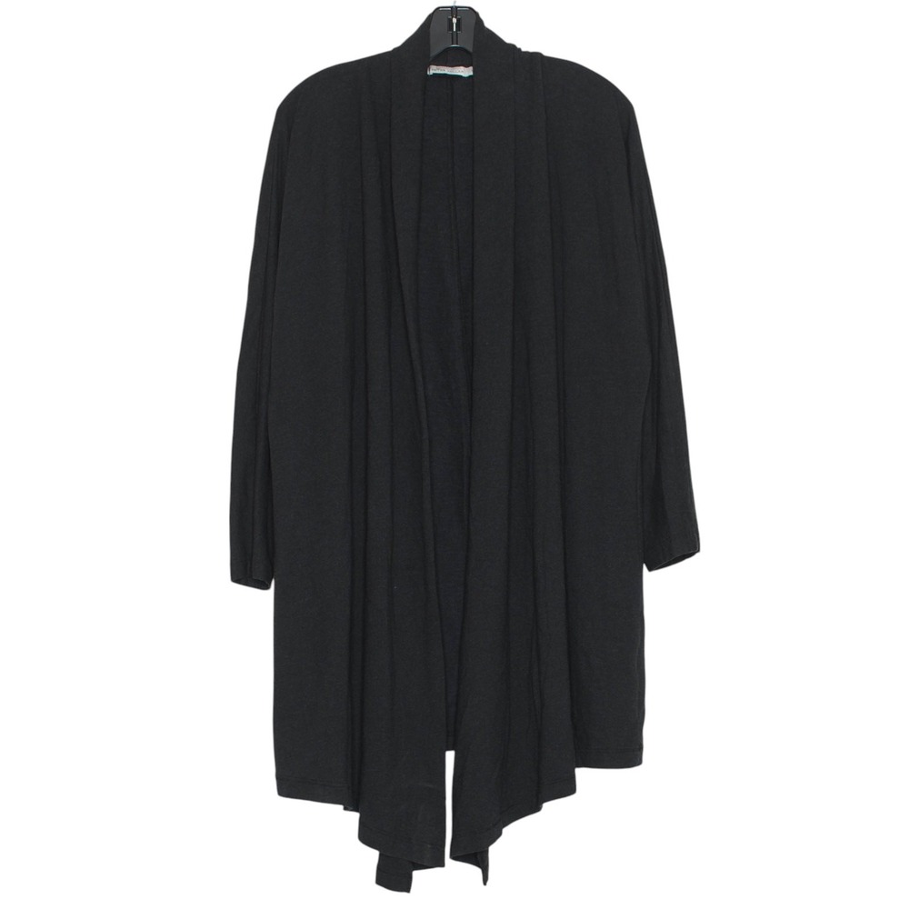 Peter Millar Cardigan Minimalist Dark Academia Cozy Boho Open Front Gray Medium